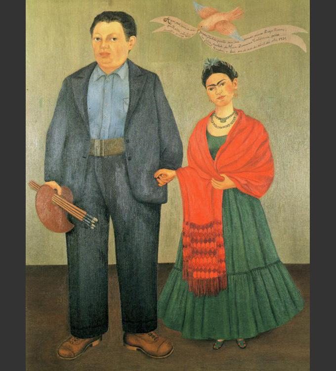 Frida Kahlo Frida and Diego Rivera Painting | Best Paintings For Sale